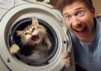 云米洗衣机售后400客服中心阐明&猫咪误入洗衣机：意外还是恶作剧？