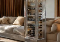 国美红酒柜客服电话地址解释$水晶红酒柜高端展示柜设计效果图赏析
