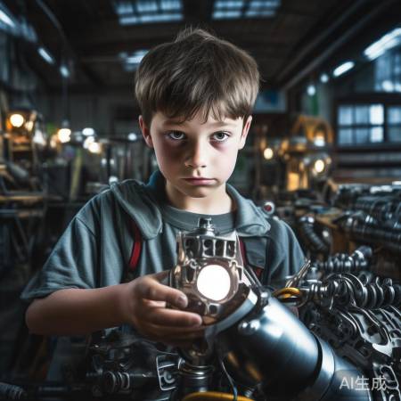 14岁少年自学微积分造发动机