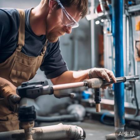 安装管道，牢固连接