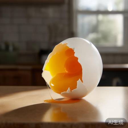 蛋黄破裂过多,弃之为宜。