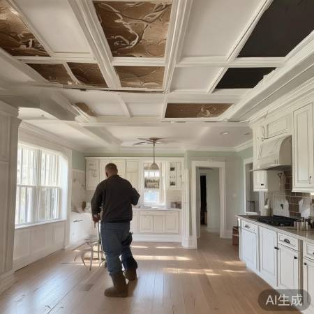 恢复吊顶，厨房换新衣