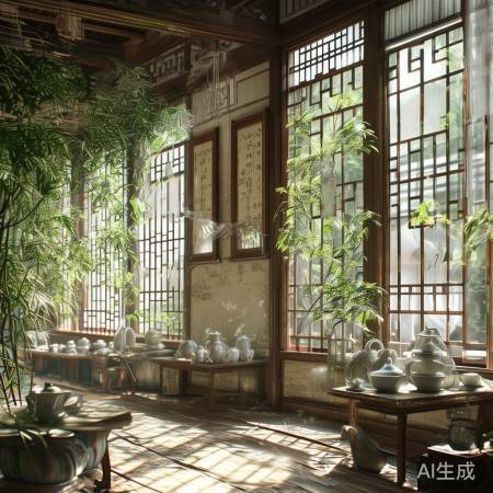 茶室通风清新