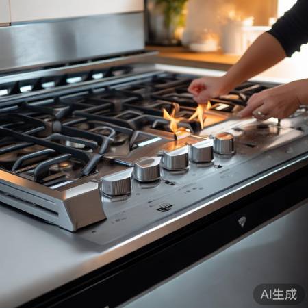 澳柯玛燃气灶，操作简便，火候精