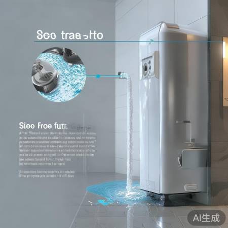 A品牌热水器：巧妙侧排水，防溅