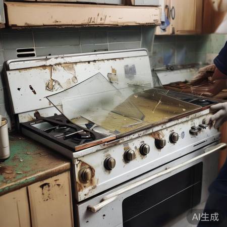 燃气灶老化，挡风罩更换无效