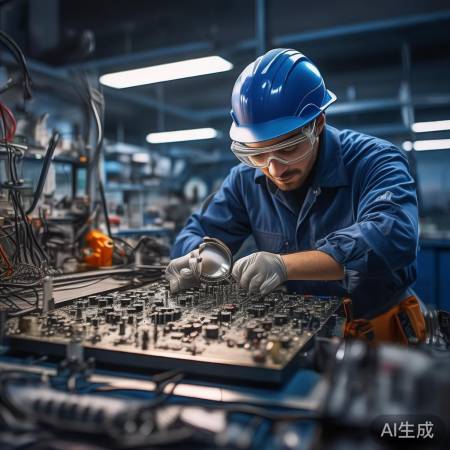 电路检查进行中