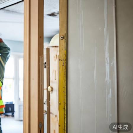 门框中心,精准定位