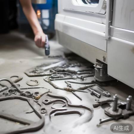 拆卸洗衣桶,简单三步