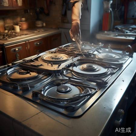 拆解中心灶头