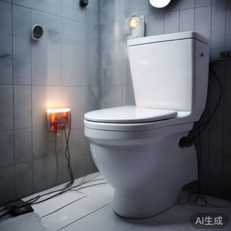 智能马桶冲水故障,检查电源。